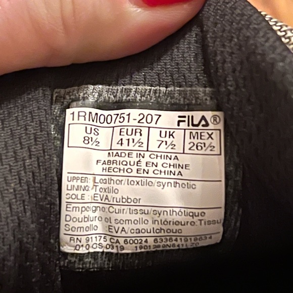 Fila All Terrain Mens Purple Outdoor Shoes 8.5 - Picture 5 of 5